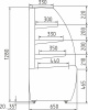Витрина нейтральная Carboma K70 N 0,9-1 LIGHT 0012-0109