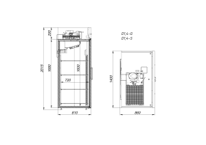 Шкаф холодильный Arkto V1.4-SD