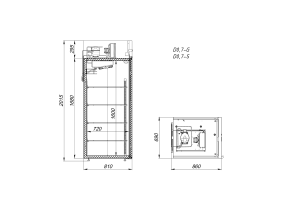 Шкаф холодильный Arkto V0.7-SD