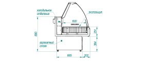 Витрина морозильная Cryspi Octava M 1800