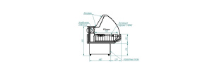 Витрина морозильная Cryspi Gamma-2 M 1500