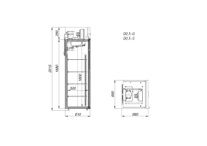 Шкаф холодильный Arkto V0.5-SD